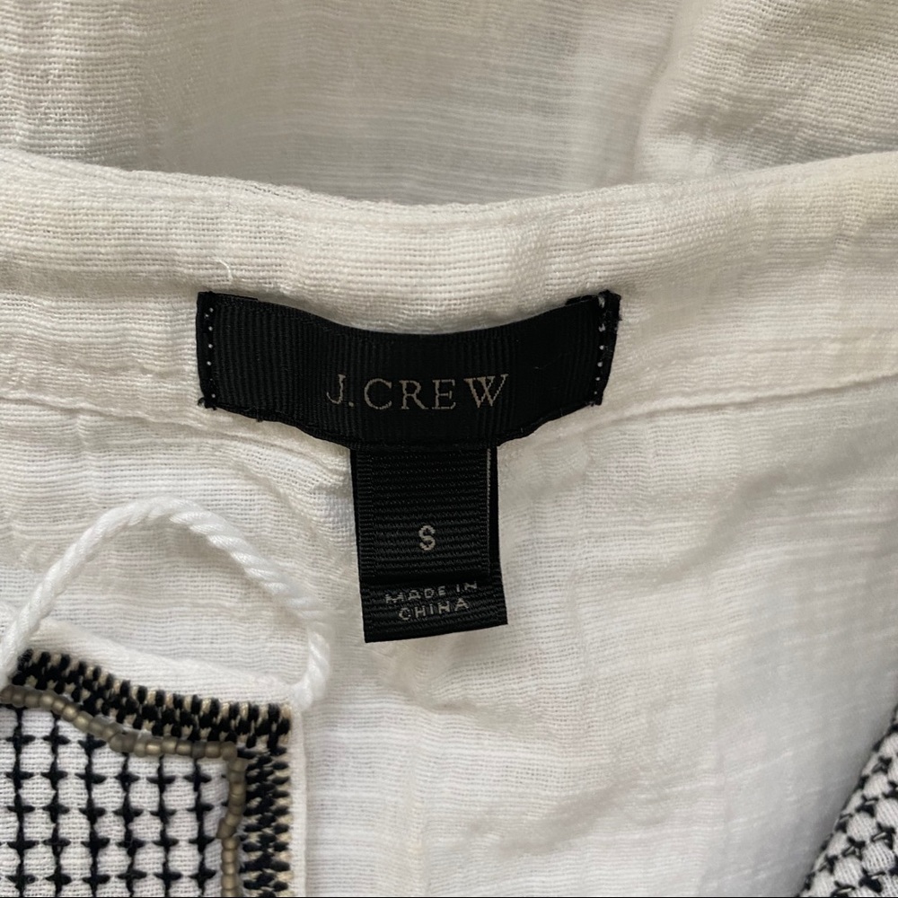 JCrew White Cotton Beach Tunic Sz S - Picture 6 of 6